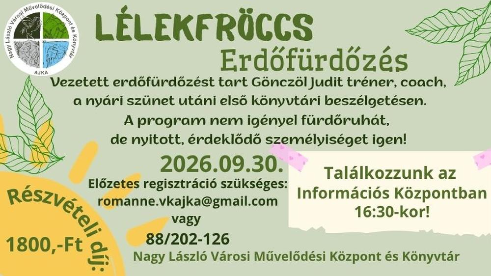 Vezetett erdőfürdőzés