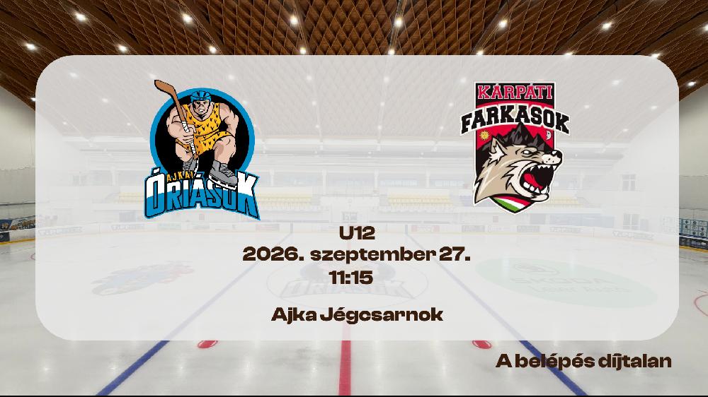 U12 Ajkai Óriások - Kárpáti Farkasok jégkorong mérkőzés